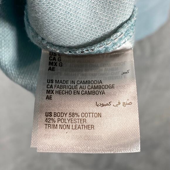 CLUB ROOM Men's Pale Glass Birdseye Mock-Neck Quarter-Zip Pullover Sweater SZ L - Picture 11 of 11